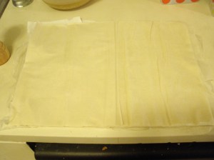 sheets of phyllo dough